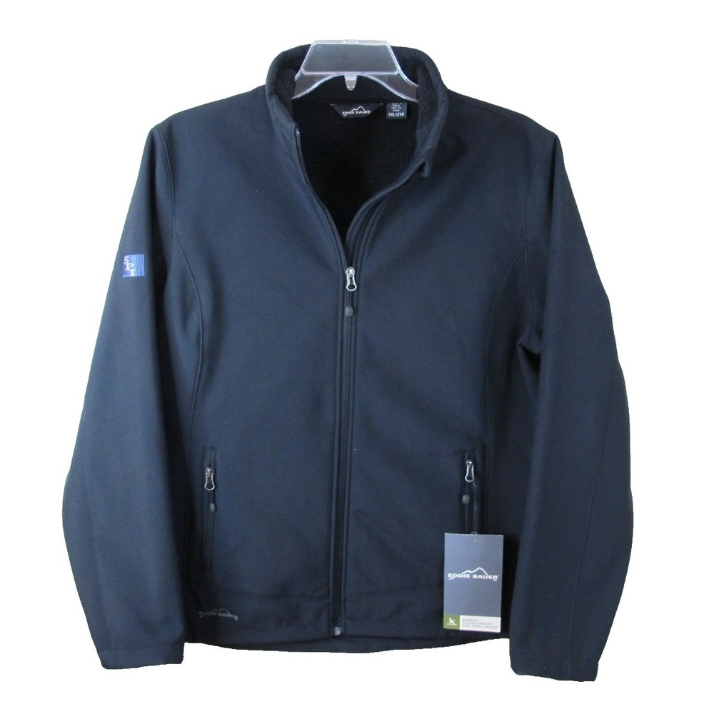 Eddie Bauer Black Rugged Ripstop Soft Shell Jacket Women's 2XL - NEW!‎